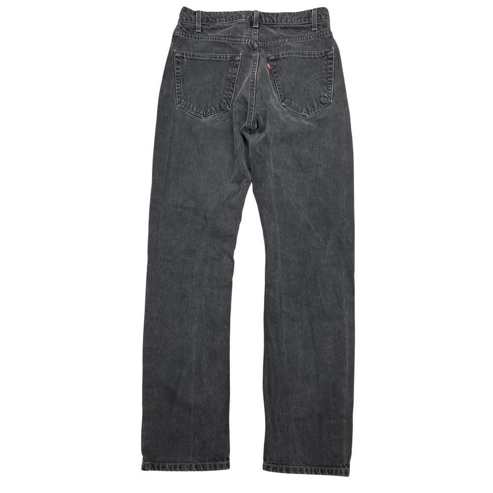 VTG Levis 505 Regular Fit Straight Leg Jeans Faded Black Mens 30x33 (TAG 32x34)